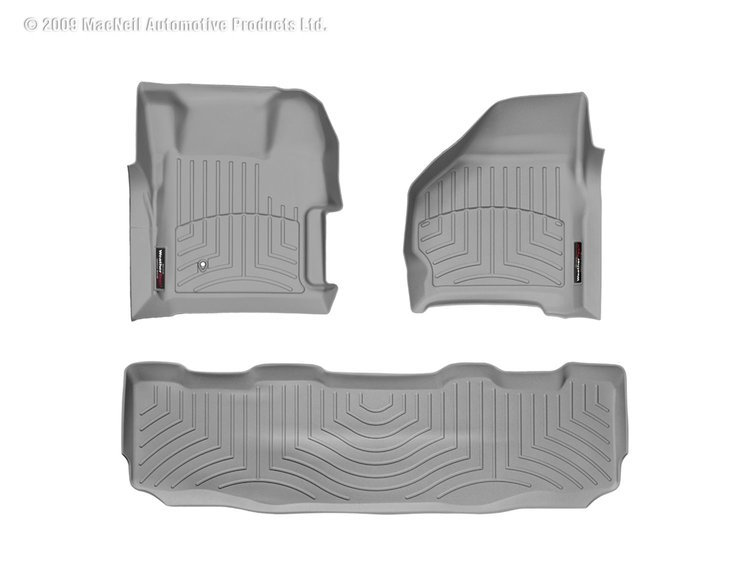 FRONT/REAR FLOORLINERS GR FORD F-250/F-350/F-450/F-550 1999-2007 FITS SUPER CREW WITH MANUAL 4X4 FLO