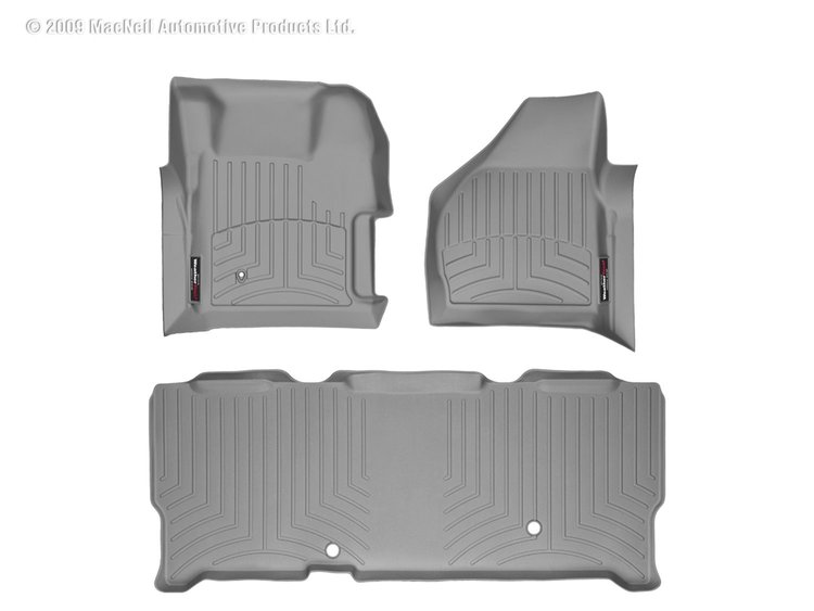 FRONT/REAR FLOORLINERS GR FORD F-250/F-350/F-450/F-550 2008-2010 FITS SUPER CAB EXTENDED CAB ONLY. W