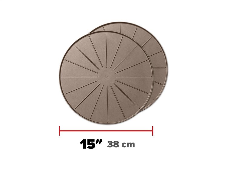 15IN ROUND COASTERS - TAN