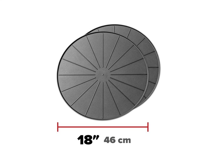 18IN ROUND COASTERS - BLA
