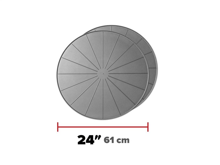GREY 24  ROUND COASTERS -