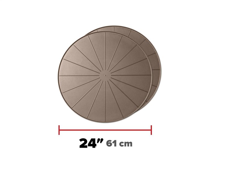TAN 24  ROUND COASTERS -