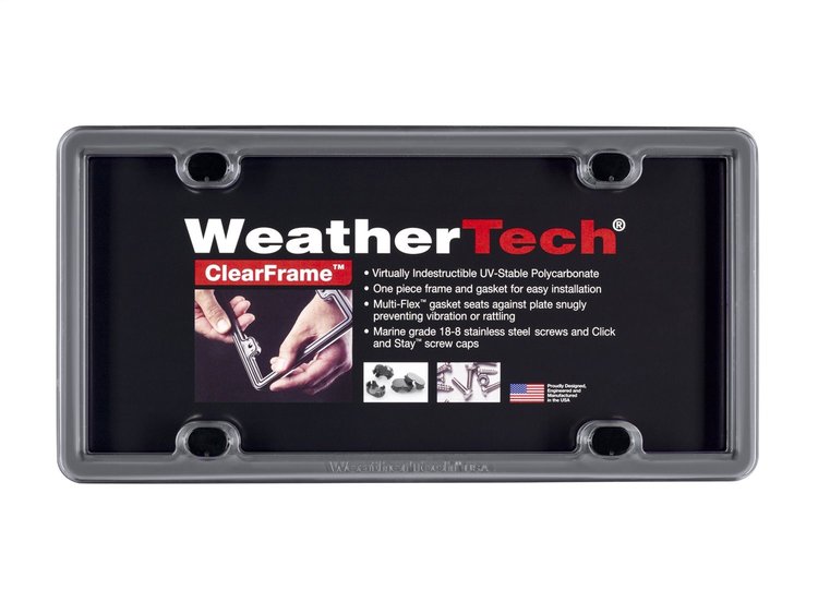 ClearFrame License Plate Frame - Beluga Grey