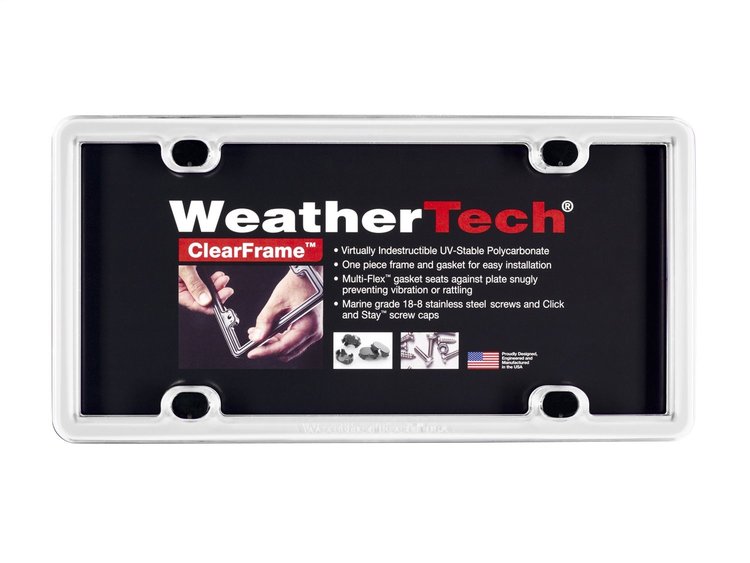ClearFrame License Plate Frame - White