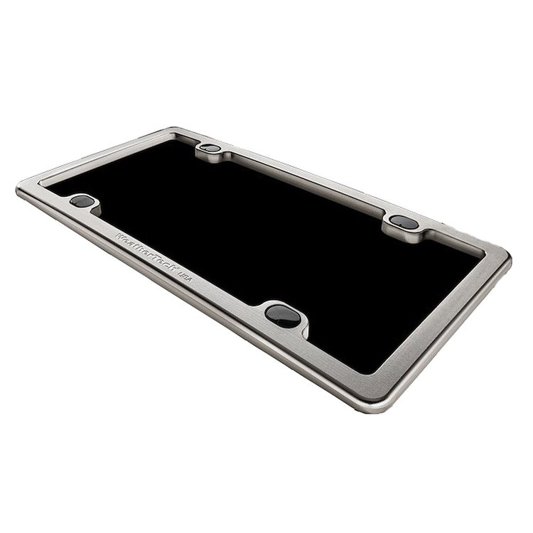Billet License Plate Frame - Titanium