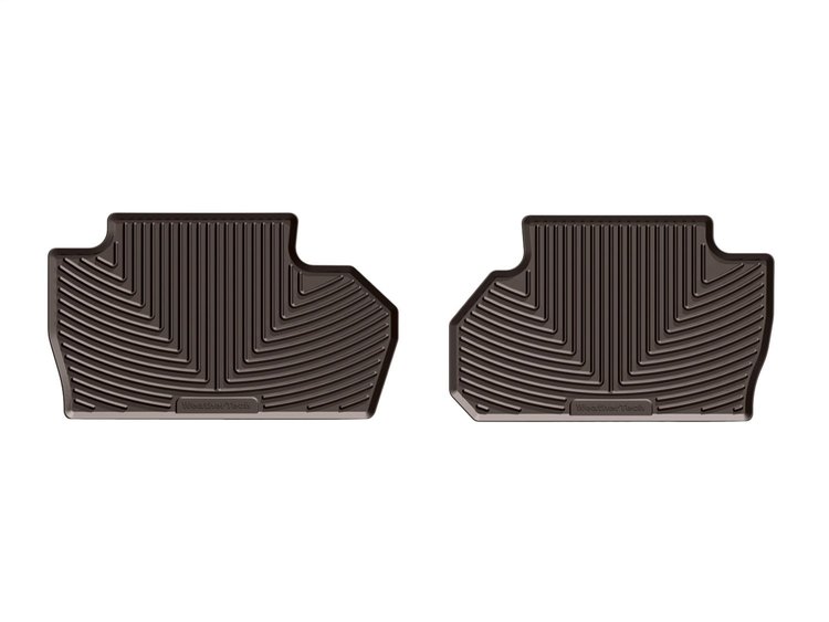 REAR RUBBER MATS COCOA CHEVROLET SILVERADO 2014-2017 FITS DOUBLE CAB; FITS 1500 MODELS ONLY