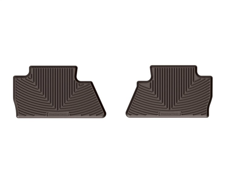 REAR RUBBER MATS COCOA CHEVROLET SILVERADO 2014-2017 FITS CREW CAB; FITS 1500 MODELS ONLY