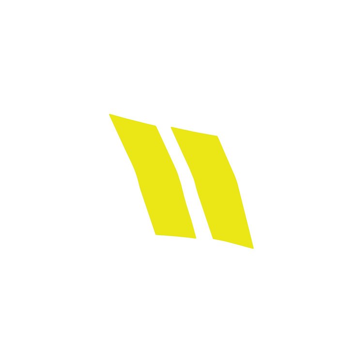 100V11 Hash Fender Accent Stripes, 2010-2015 Chevy Camaro, Gloss Yellow, Driver Side Only