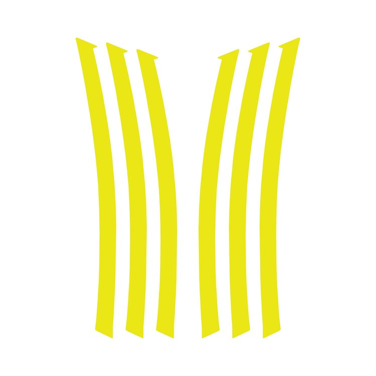 103V11 Side Fender Gill Decals, 2010-2013 Chevy Camaro, Gloss Yellow