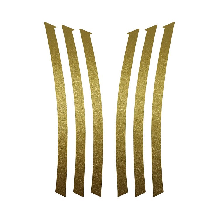 103V59 Side Fender Gill Decals, 2010-2013 Chevy Camaro, Metallic Gold