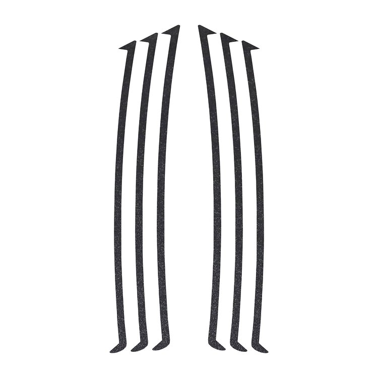 104V51 Side Vent Vinyl Inlay Decals, 2010-2023 Chevy Camaro, Carbon Flash Metallic