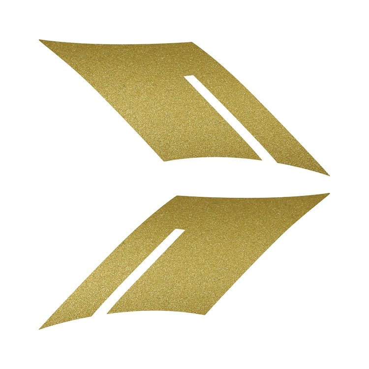 107V59 Fender Accent Hash Stripe Decal, 2016-2023 Chevy Camaro, Metallic Gold, Left & Right Side