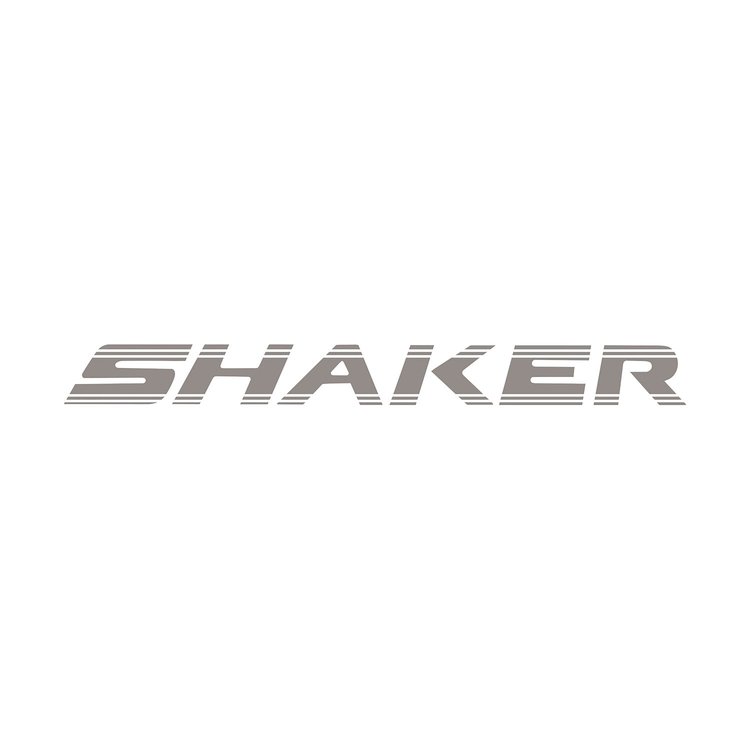 108V04 Underhood SHAKER Script Decal, 2008-2018 Dodge Challenger, Gloss Silver