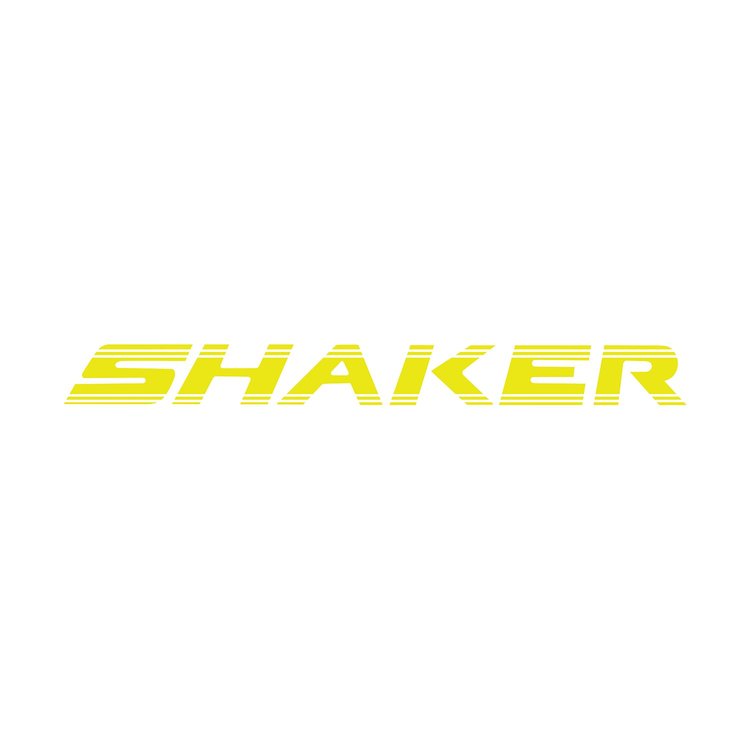 108V11 Underhood SHAKER Script Decal, 2008-2018 Dodge Challenger, Gloss Yellow