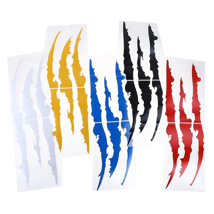 114V13 Vinyl Claw Thrash Mark Headlight Decal, Universal, Gloss Gold