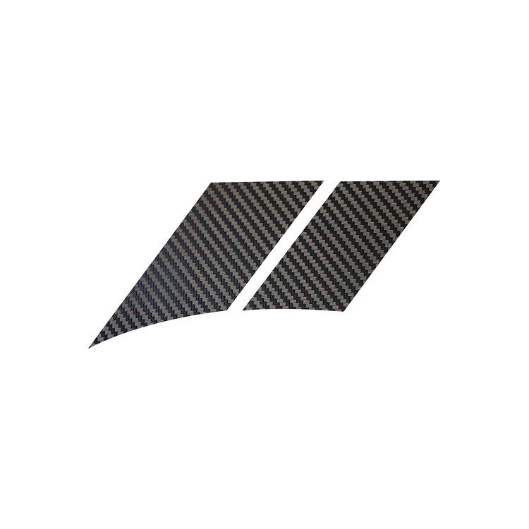 120V40 Grand Sport-Style Fender Accent Stripes, 2005-2013 Chevy Corvette, Black Carbon Fiber, Right/Passenger
