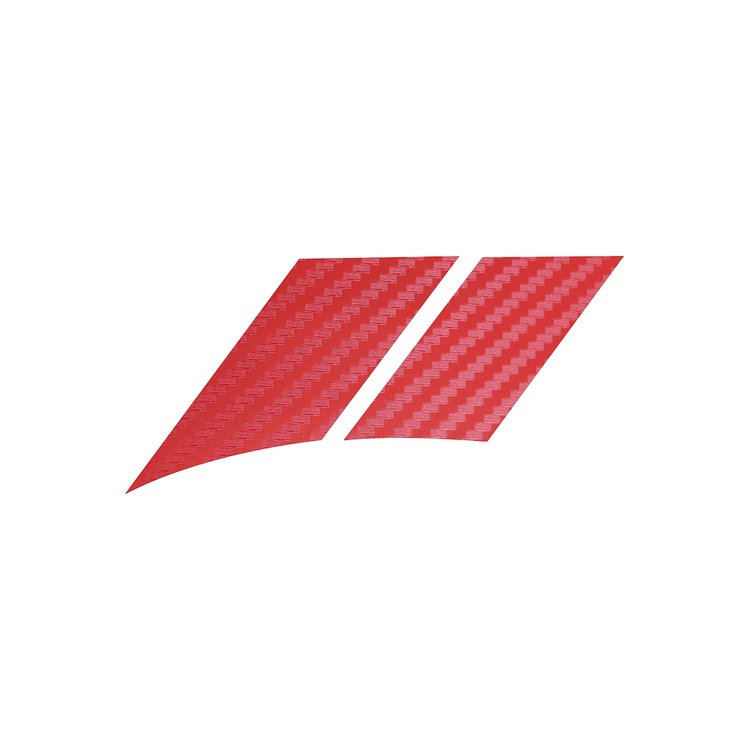 120V43 Grand Sport-Style Fender Accent Stripes, 2005-2013 Chevy Corvette, Red Carbon Fiber, Right/Passenger