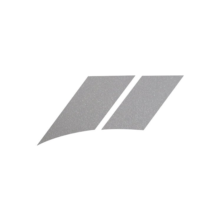 120V56 Grand Sport-Style Fender Accent Stripes, 2005-2013 Chevy Corvette, Matte Metallic Pearl Gray, Right/Passenger