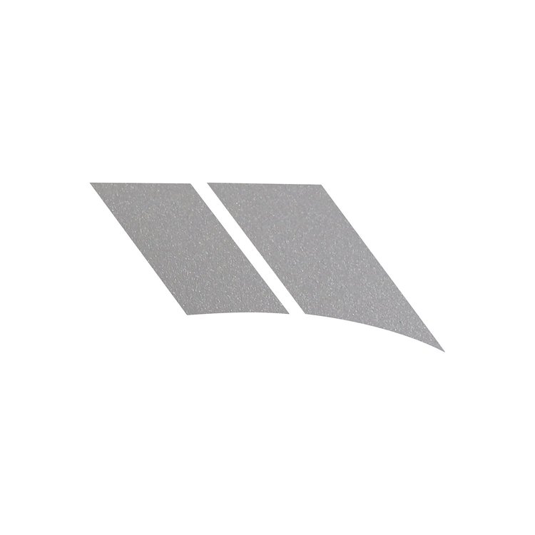 121V56 Grand Sport-Style Fender Accent Stripes, 2005-2013 Chevy Corvette, Matte Metallic Pearl Gray, Left/Driver