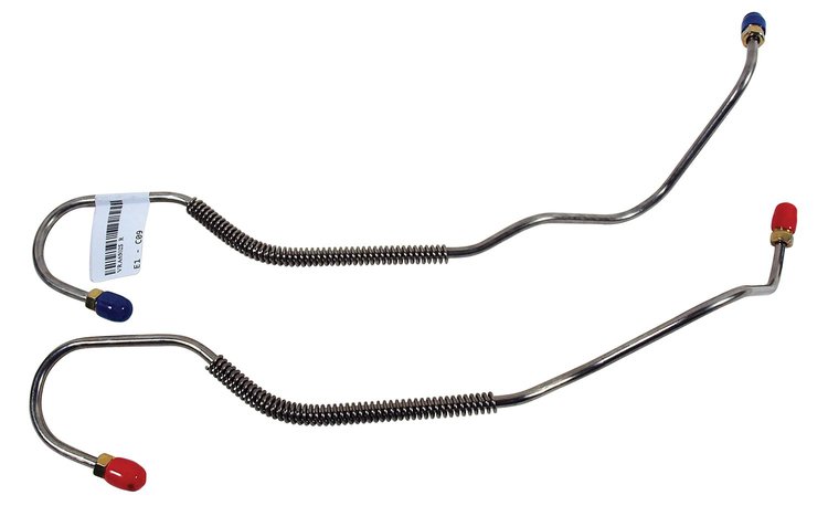 1761 Brake Lines, 1965-1982 Chevy Corvette, Rear Calipers-Stainless Steel