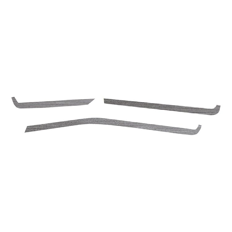 200388 Interior Dash Trim Accents, 2020-2023 Chevy Corvette, Brushed Aluminum