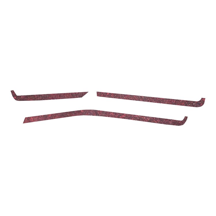 200394 Interior Dash Trim Accents, 2020-2023 Chevy Corvette, Gloss Demon Black