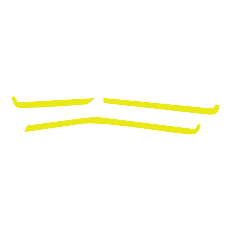 200399 Interior Dash Trim Accents, 2020-2023 Chevy Corvette, Gloss Yellow