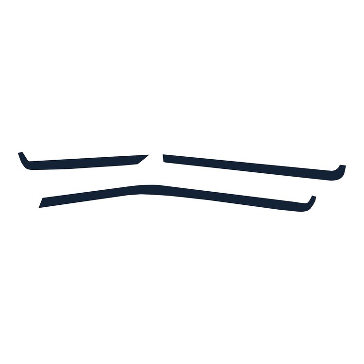 200403 Interior Dash Trim Accents, 2020-2023 Chevy Corvette, Gloss Blue