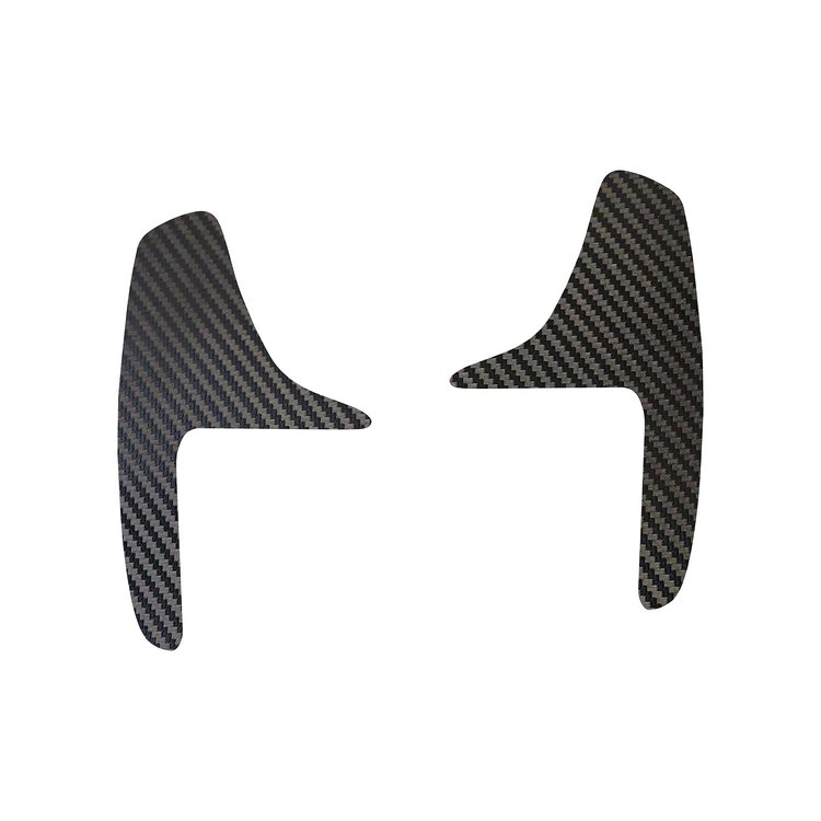 200733 Paddle Shifter Vinyl Overlay Decals, 2014-2019 Chevy Corvette, Black Carbon Fiber