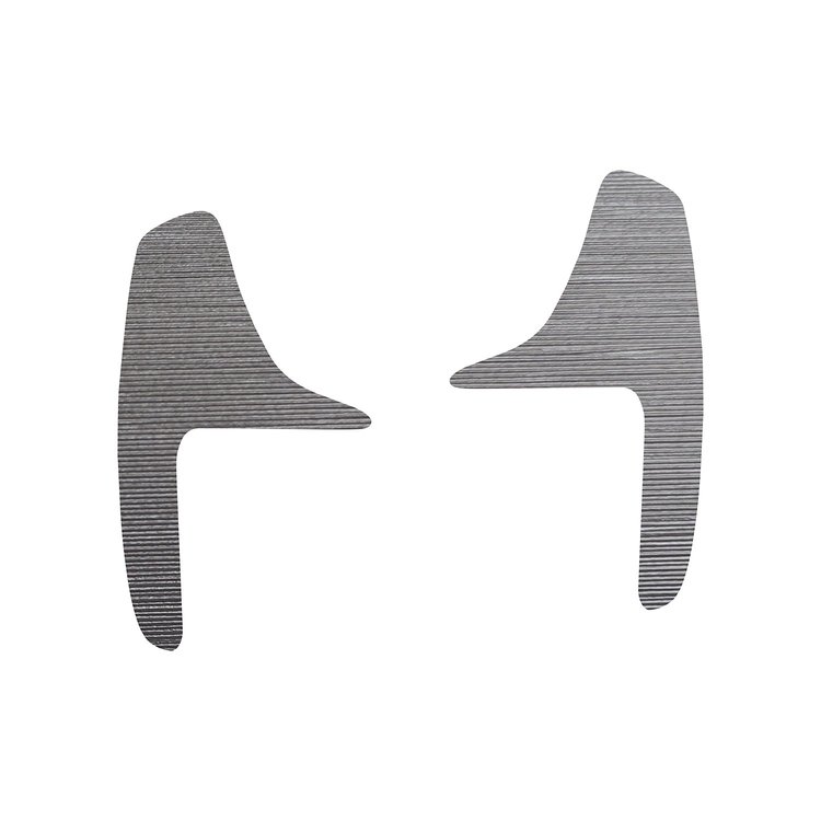 200738 Paddle Shifter Vinyl Overlay Decals, 2014-2019 Chevy Corvette, Brushed Aluminum