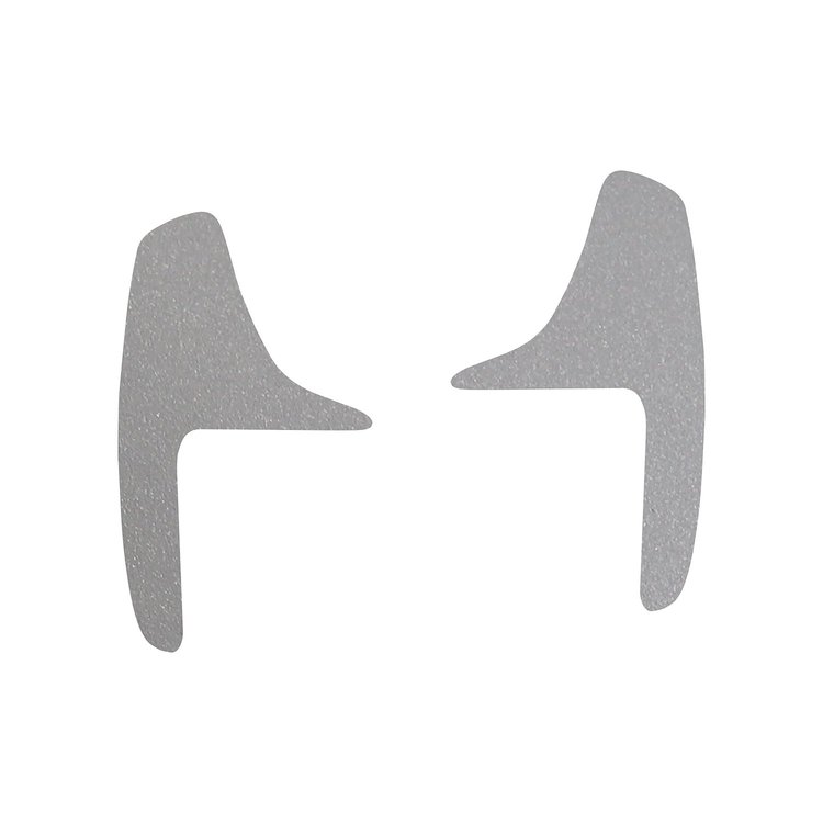 200740 Paddle Shifter Vinyl Overlay Decals, 2014-2019 Chevy Corvette, Matte Metallic Pearl Gray