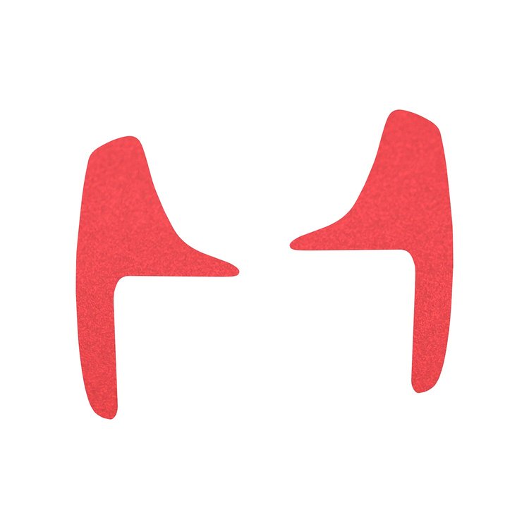 200745 Paddle Shifter Vinyl Overlay Decals, 2014-2019 Chevy Corvette, Anodized Matte Red