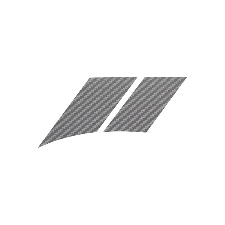 201009 Grand Sport-Style Fender Accent Stripes, 2005-2013 Chevy Corvette, Silver Carbon Fiber, Right/Passenger