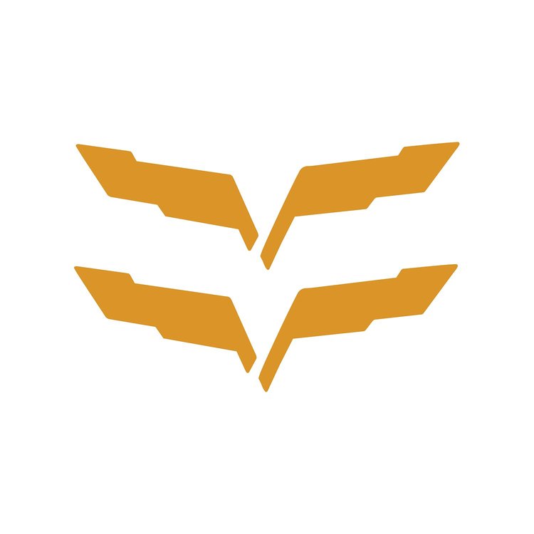 201035 Front/Rear Emblem Flag Blackout Set, 2005-2013 Chevy Corvette, Matte Orange