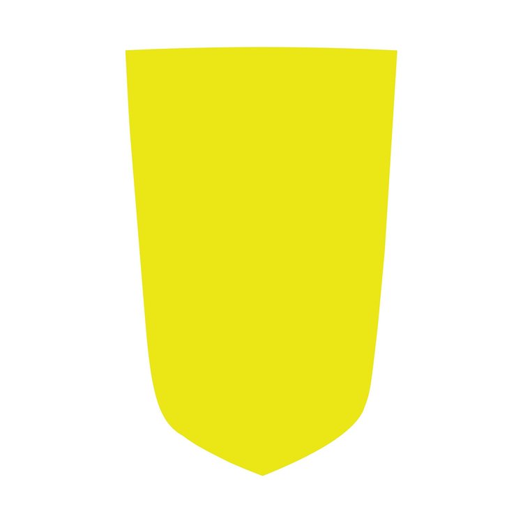 201065 427 Style Hood Stripe, 2005-2013 Chevy Corvette, Solid Gloss Yellow