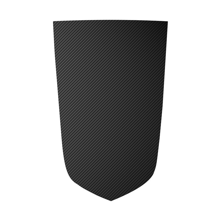 201069 427 Style Hood Stripe, 2005-2013 Chevy Corvette, Solid Black Carbon Fiber