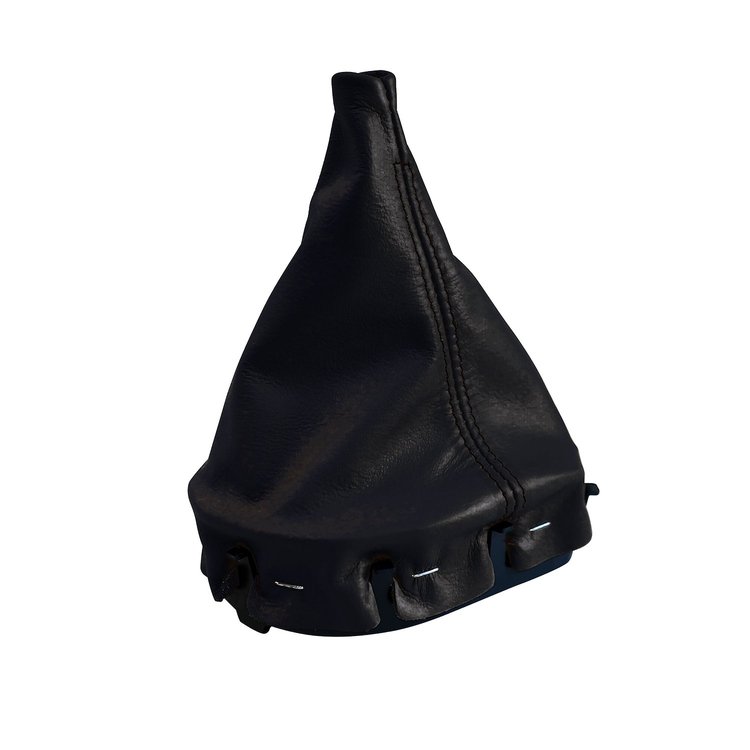 201252 Manual Shift Boot, 1997-2004 Chevy Corvette, Black Leather W/Black Stitching