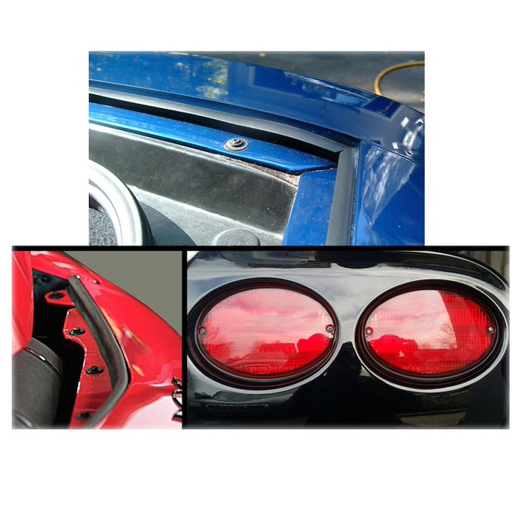 201408 Tail Light Seal/Hood Seal & Hatch Seal Combo, 1997-2004 Chevy Corvette