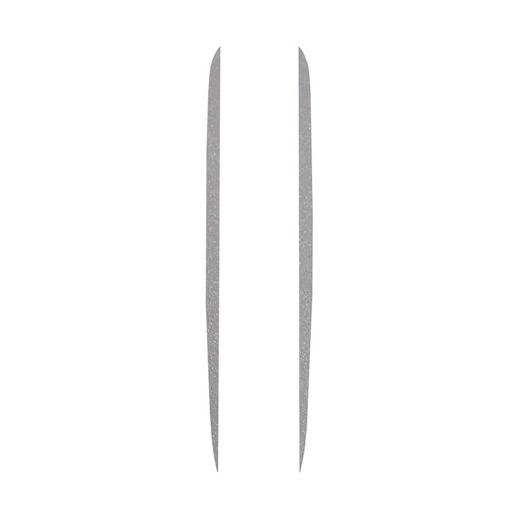 201481 Hood Stripe Decals, 1984-1996 Chevy Corvette, Matte Metallic Pearl Gray