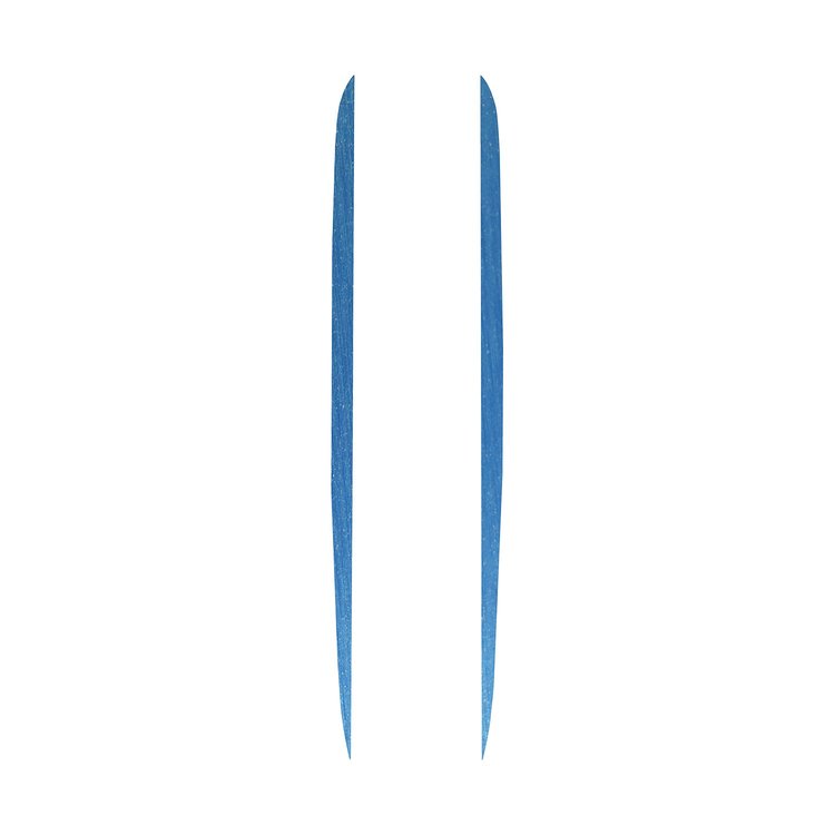 201484 Hood Stripe Decals, 1984-1996 Chevy Corvette, Blue Brushed Steel