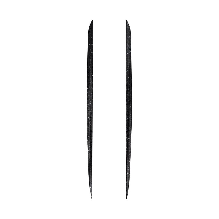 201485 Hood Stripe Decals, 1984-1996 Chevy Corvette, Black Brushed Steel