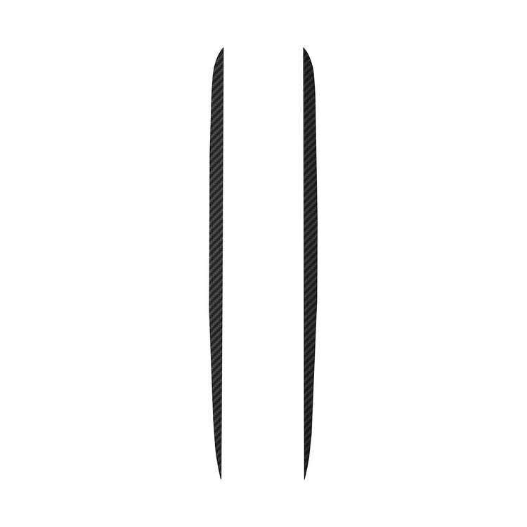 201488 Hood Stripe Decals, 1984-1996 Chevy Corvette, Black Carbon Fiber