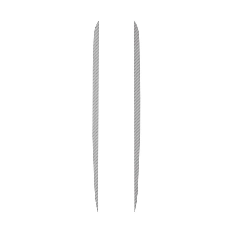 201490 Hood Stripe Decals, 1984-1996 Chevy Corvette, Silver Carbon Fiber