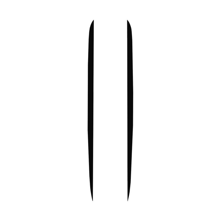 201497 Hood Stripe Decals, 1984-1996 Chevy Corvette, Gloss Black