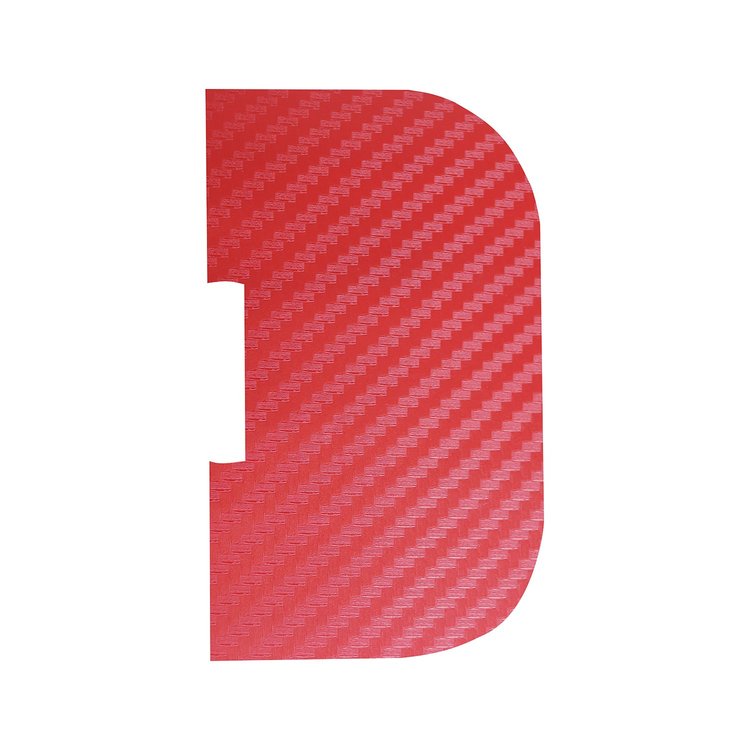 201661 Drink Holder Door Cover Overlay Decal, 2005-2013 Chevy Corvette, Red Carbon Fiber