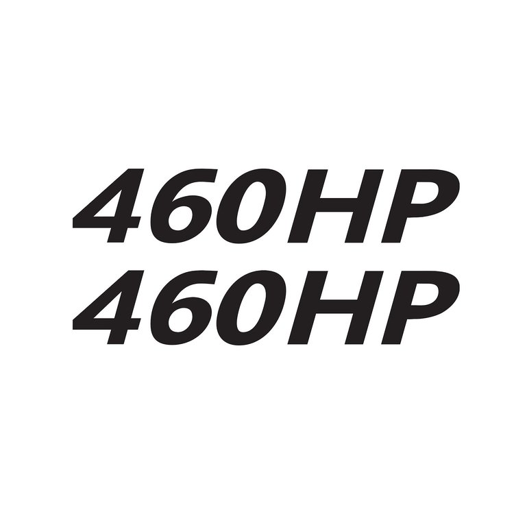202161 Mirror HP Decals, 2005-2023 Chevy Corvette, Pair, # Gloss Black, HP Gloss Black