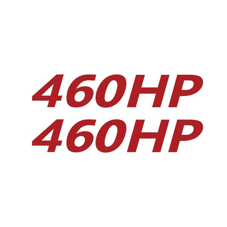 202169 Mirror HP Decals, 2005-2023 Chevy Corvette, Pair, # Gloss Red, HP Gloss Red