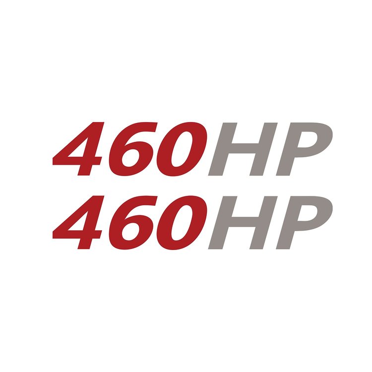 202171 Mirror HP Decals, 2005-2023 Chevy Corvette, Pair, # Gloss Red, HP Gloss Silver