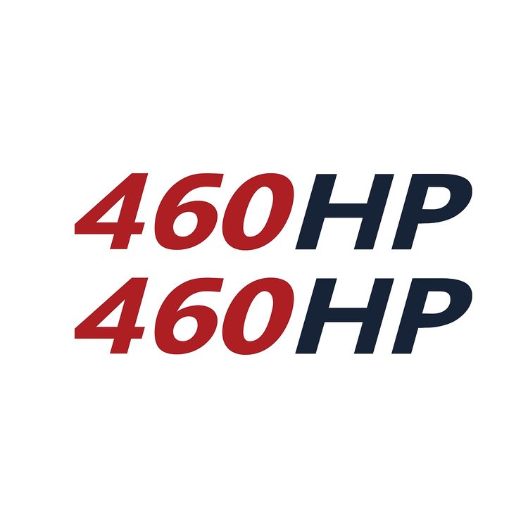 202172 Mirror HP Decals, 2005-2023 Chevy Corvette, Pair, # Gloss Red, HP Gloss Blue