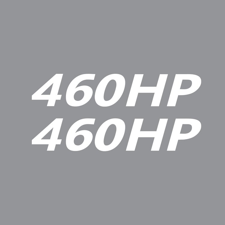 202176 Mirror HP Decals, 2005-2023 Chevy Corvette, Pair, # Gloss White, HP Gloss White